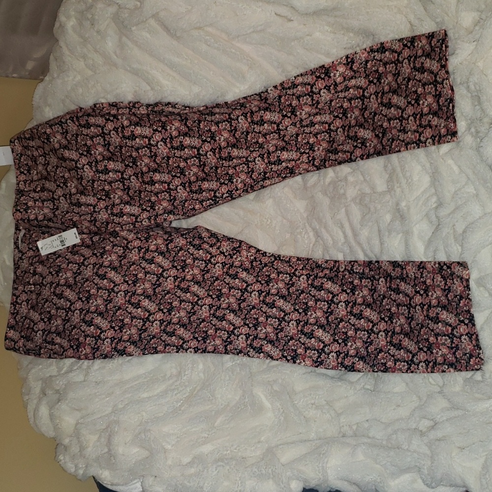 NY&C Floral Slim Ankle Stretch Pant, size 14